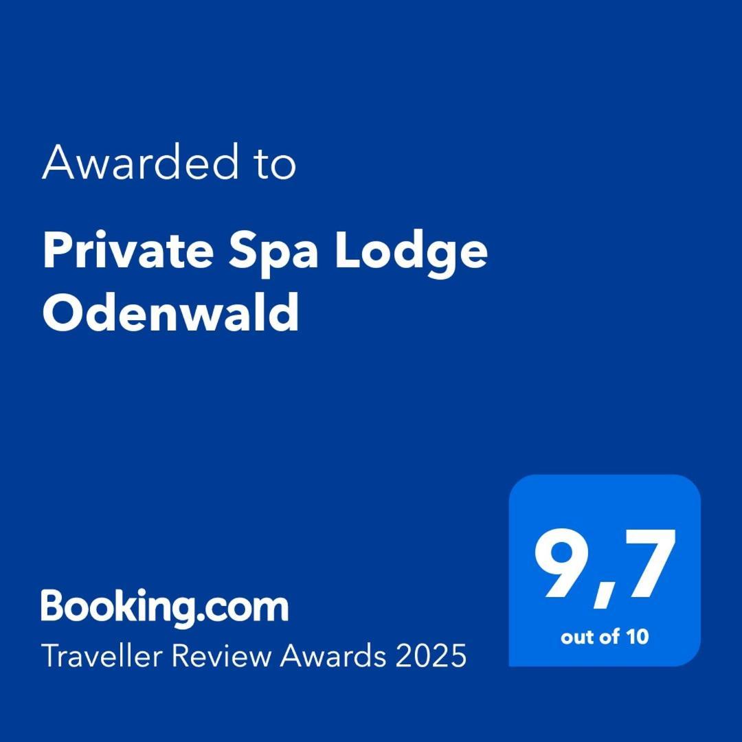 Private Spa Lodge Odenwald Lindenfels Exterior foto